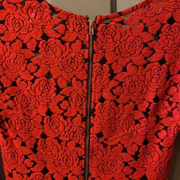 SOLD - MINK PINK red and black dress - Picture 7 of 7